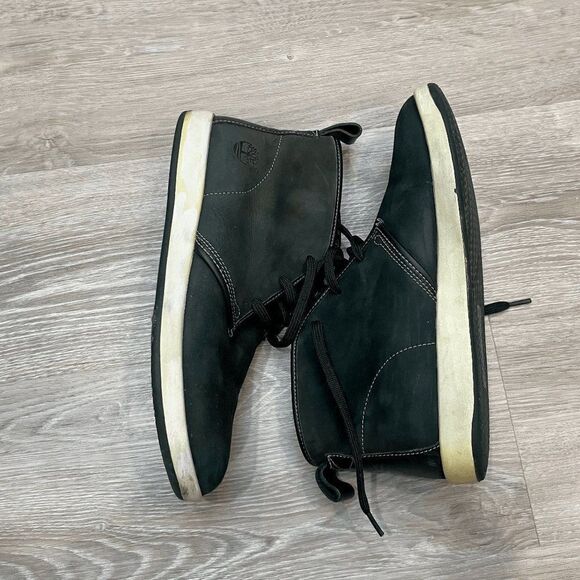 Timberland Men's Black Leather Yele Haiti Earthkeeper Lace-Up Ankle Boots SZ 10 - Picture 3 of 9